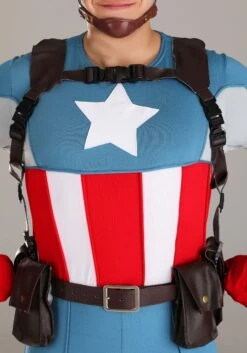 Captain America Grand Heritage Men's Costume 17 Captain America Grand Heritage Men's Costume -Halloween Costumes Shop grand heritage adult captain america costume alt 4