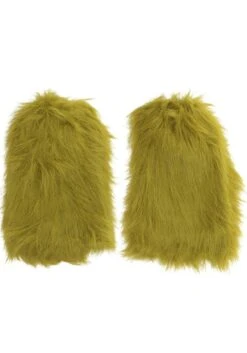 Fuzzy Grinch Leg Warmers -Halloween Costumes Shop grinch fuzzy leg warmers alt 2