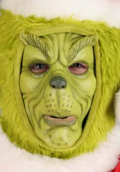 Dr. Seuss The Grinch Costume Mask For Adults -Halloween Costumes Shop grinch mask alt 2