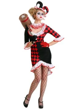 Women's Haute Harlequin Costume -Halloween Costumes Shop harlequin costume womens haute alt2