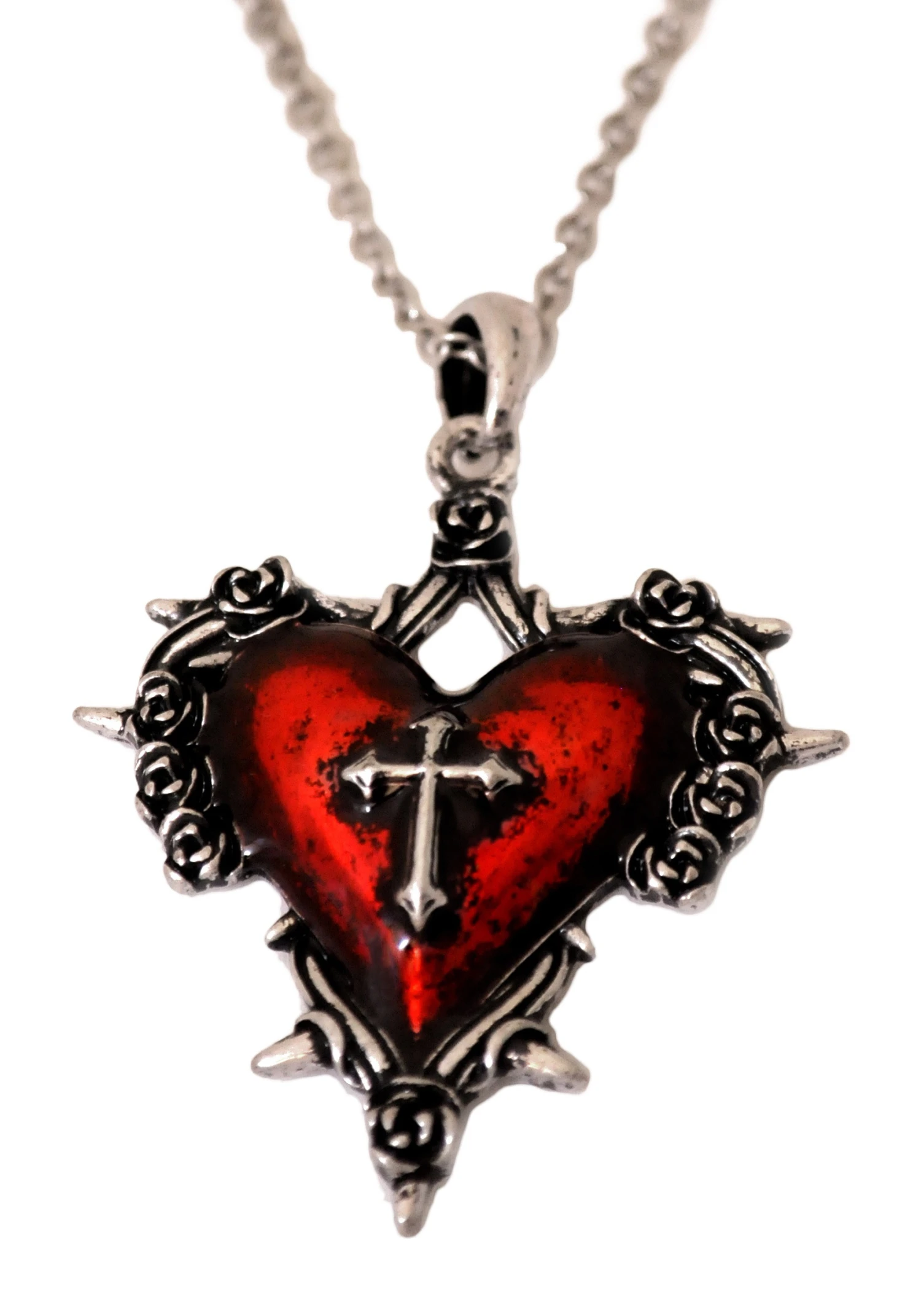 Heart Necklace With Cross 1 Heart Necklace With Cross