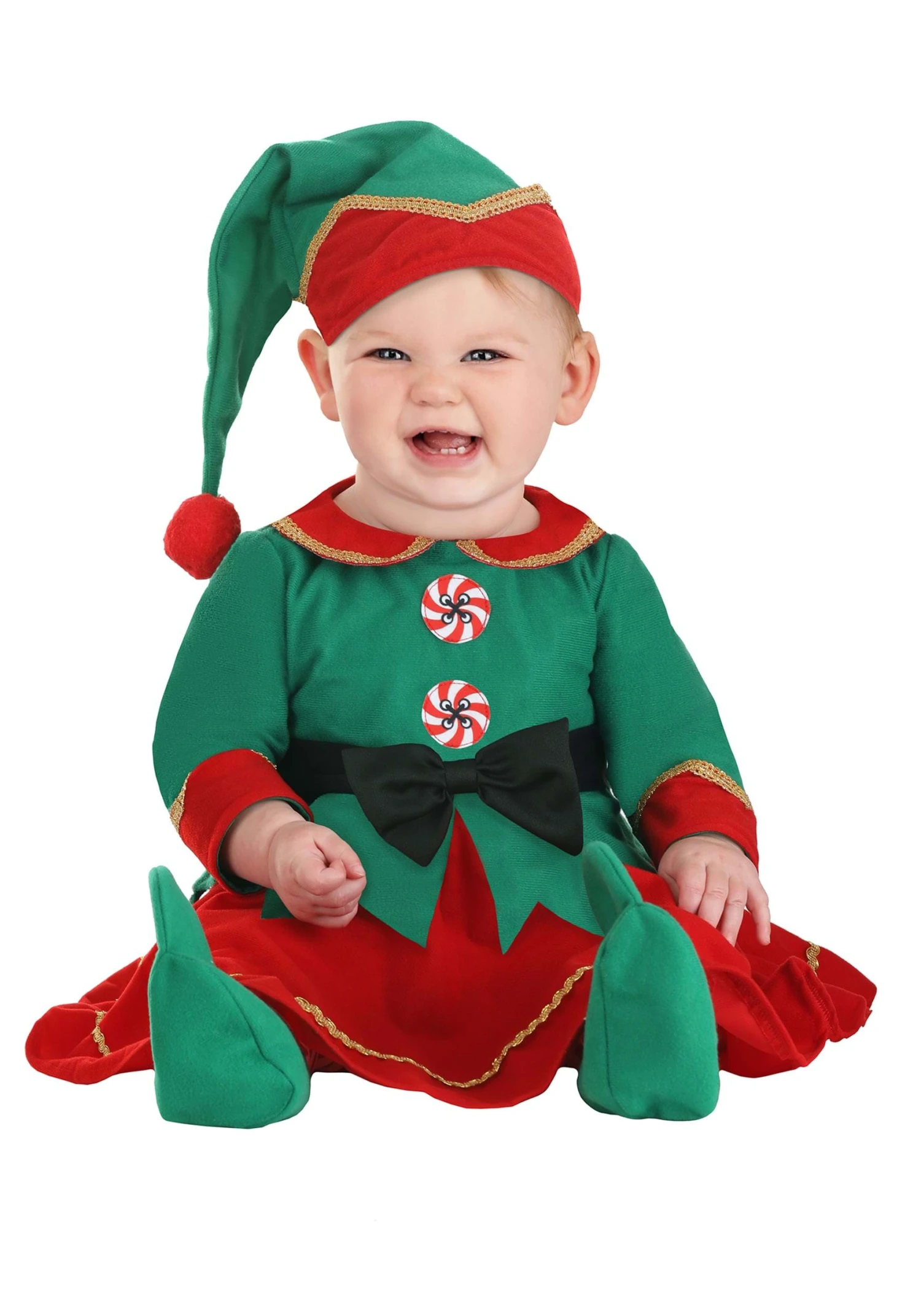 Girl's Elf Costume For Infants 1 Girl's Elf Costume For Infants
