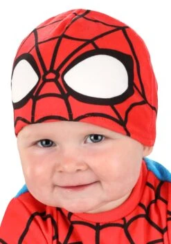 JAZWARES Spider-Man Costume For Infants -Halloween Costumes Shop infant spider man costume alt 3