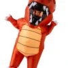 Inflatable Red Dinosaur Costume For Adults