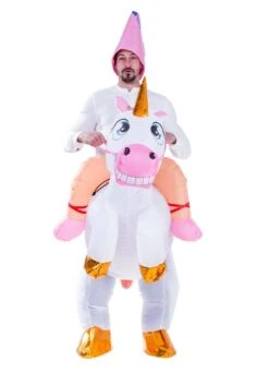 Inflatable Unicorn Ride-On Costume For Adults 5 Inflatable Unicorn Ride-On Costume For Adults -Halloween Costumes Shop inflatable adult unicorn ride on costume alt 2