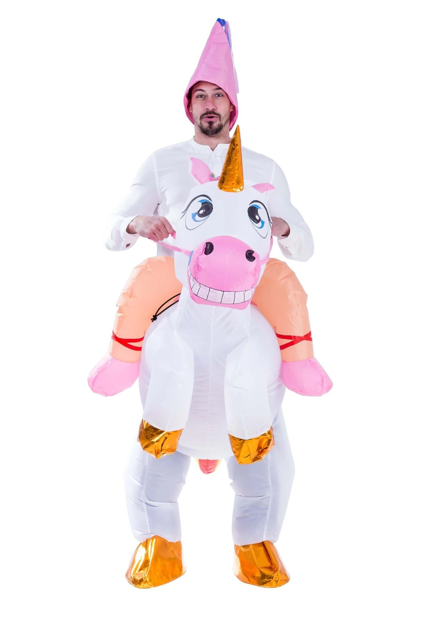 Inflatable Unicorn Ride-On Costume For Adults 3 Inflatable Unicorn Ride-On Costume For Adults - Image 3