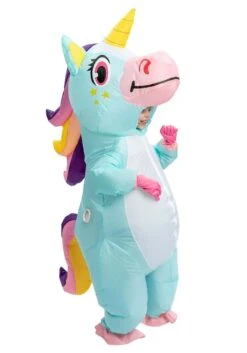 Inflatable Blue Unicorn Costume For A Child 7 Inflatable Blue Unicorn Costume For A Child -Halloween Costumes Shop inflatable child blue unicorn costume alt 1