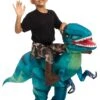 Inflatable Raptor Ride-On Costume For Children
