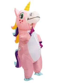 Kids Pink Unicorn Costume Inflatable 7 Kids Pink Unicorn Costume Inflatable -Halloween Costumes Shop inflatable kids pink unicorn costume alt 2