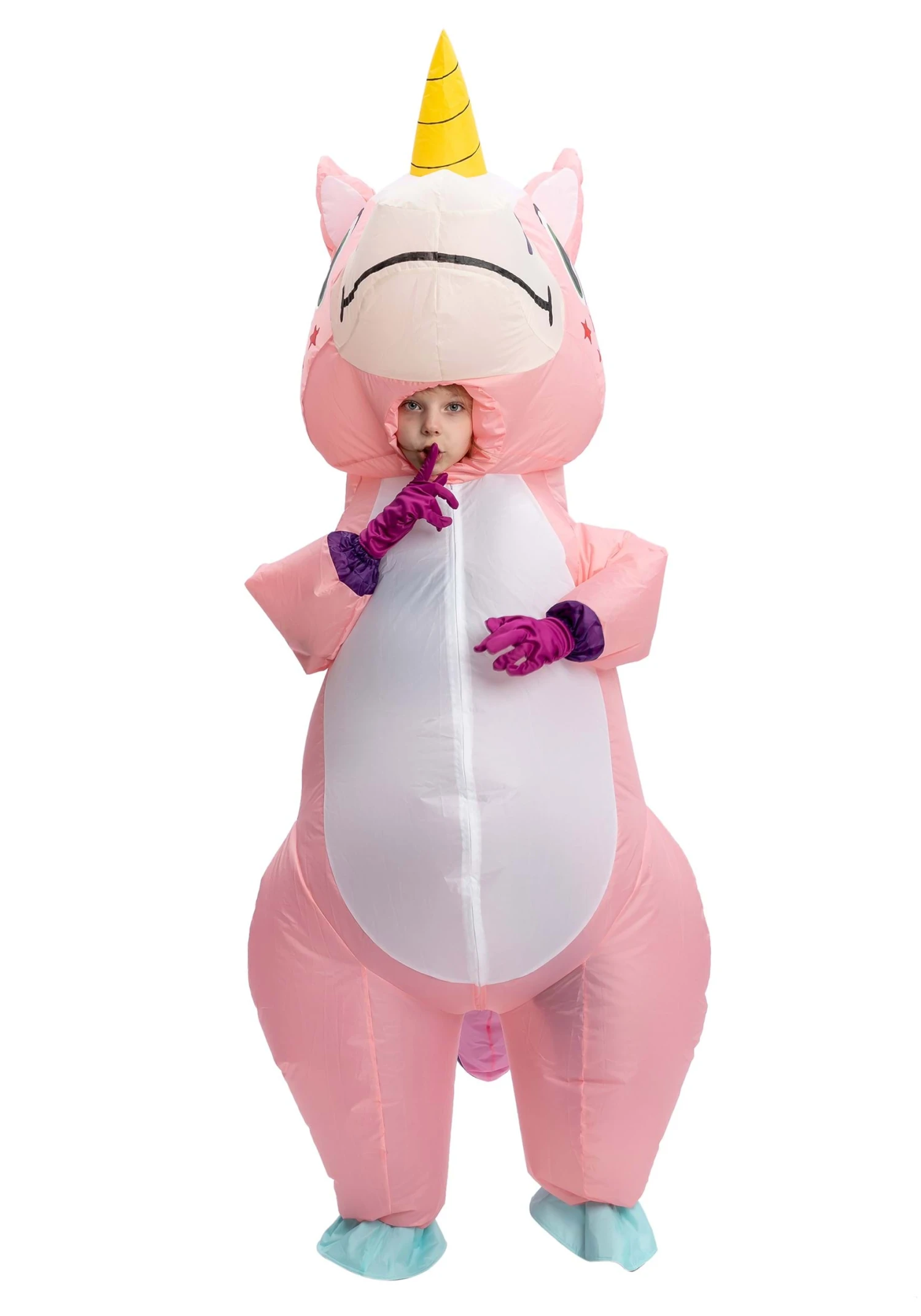 Kids Pink Unicorn Costume Inflatable 1 Kids Pink Unicorn Costume Inflatable