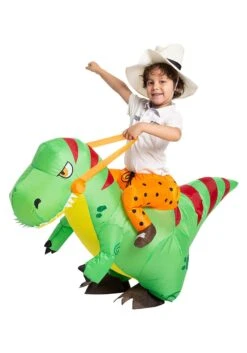 Inflatable T-Rex Ride-On Costume For Kids
