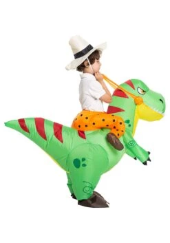 Inflatable T-Rex Ride-On Costume For Kids -Halloween Costumes Shop inflatable kids t rex ride on costume alt 4