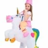 Inflatable Unicorn Ride-On Costume For Kids