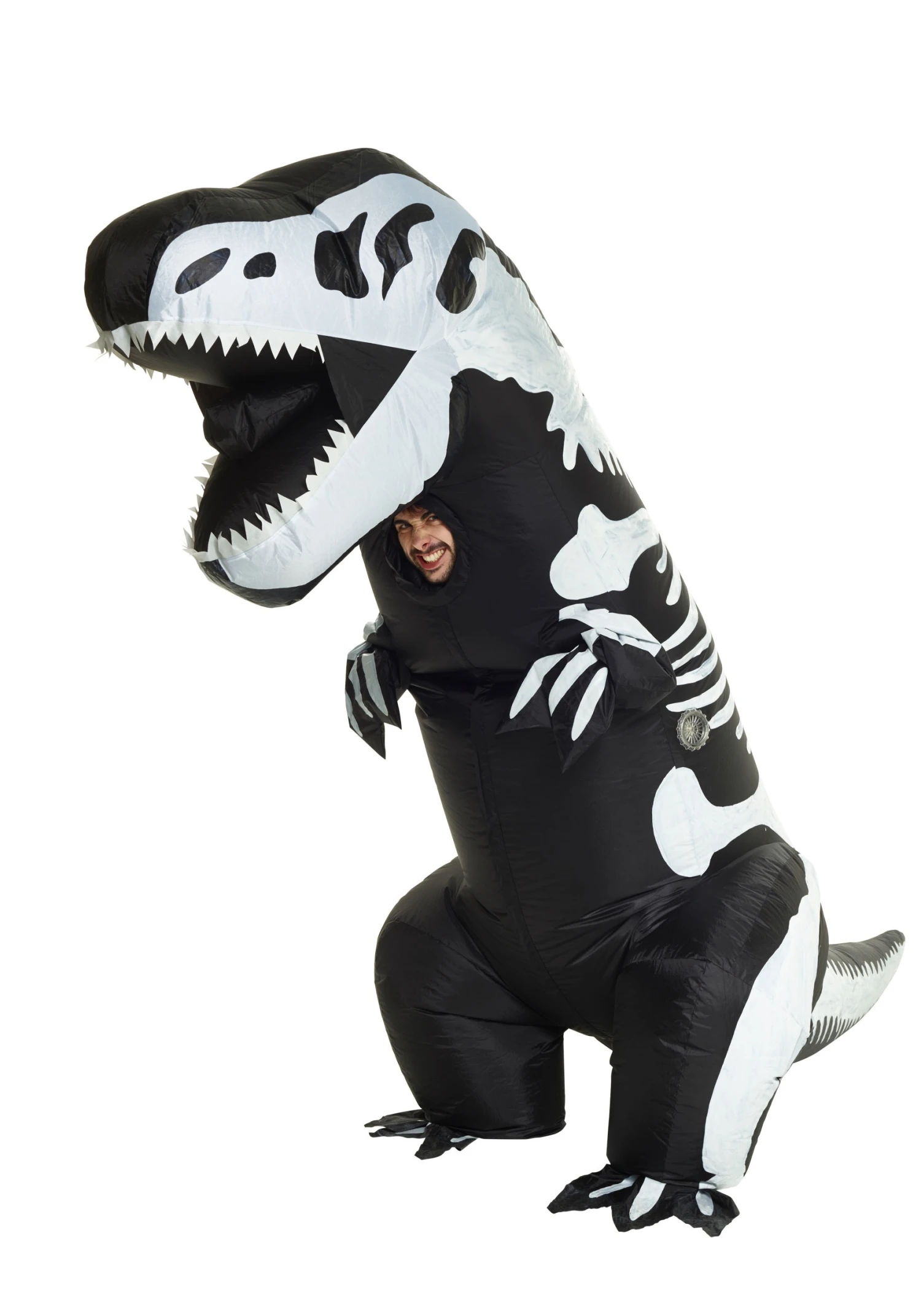 Inflatable Skeleton T-Rex Costume For Adults 1 Inflatable Skeleton T-Rex Costume For Adults