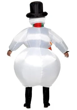 Smiffys Inflatable Snowman Costume For Adults 5 Smiffys Inflatable Snowman Costume For Adults -Halloween Costumes Shop inflatable snowman costume alt 2