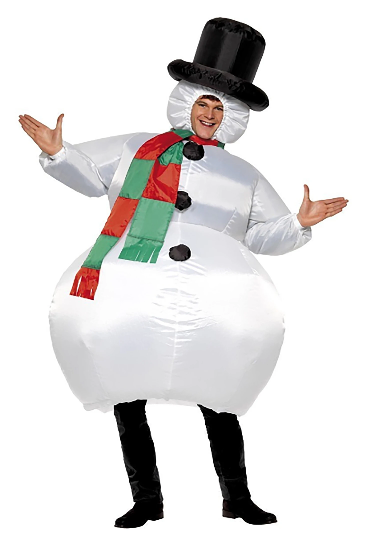 Smiffys Inflatable Snowman Costume For Adults 1 Smiffys Inflatable Snowman Costume For Adults