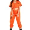 Women's Plus Size Orange Inmate Prisoner Costume