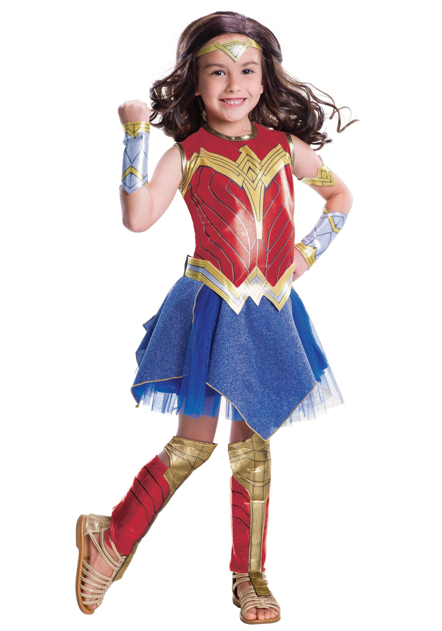 Justice League Deluxe Wonder Woman Girls Costume 1 Justice League Deluxe Wonder Woman Girls Costume