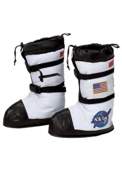 Kids White Astronaut Boots