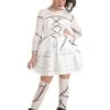 Bride Of Frankenstein Costume Dress For Kid's