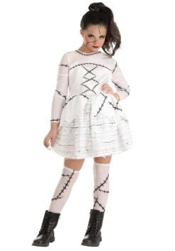 Bride Of Frankenstein Costume Dress For Kid's