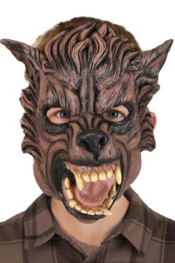 Brown Wolf Mask For Kids
