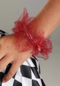 Burgundy Harlequin Costume For Kids -Halloween Costumes Shop kids burgundy harlequin costume alt 3