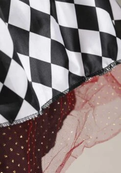 Burgundy Harlequin Costume For Kids -Halloween Costumes Shop kids burgundy harlequin costume alt 4