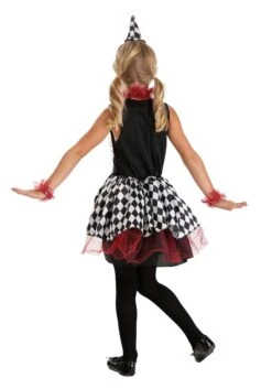 Burgundy Harlequin Costume For Kids -Halloween Costumes Shop kids burgundy harlequin costume alt 5