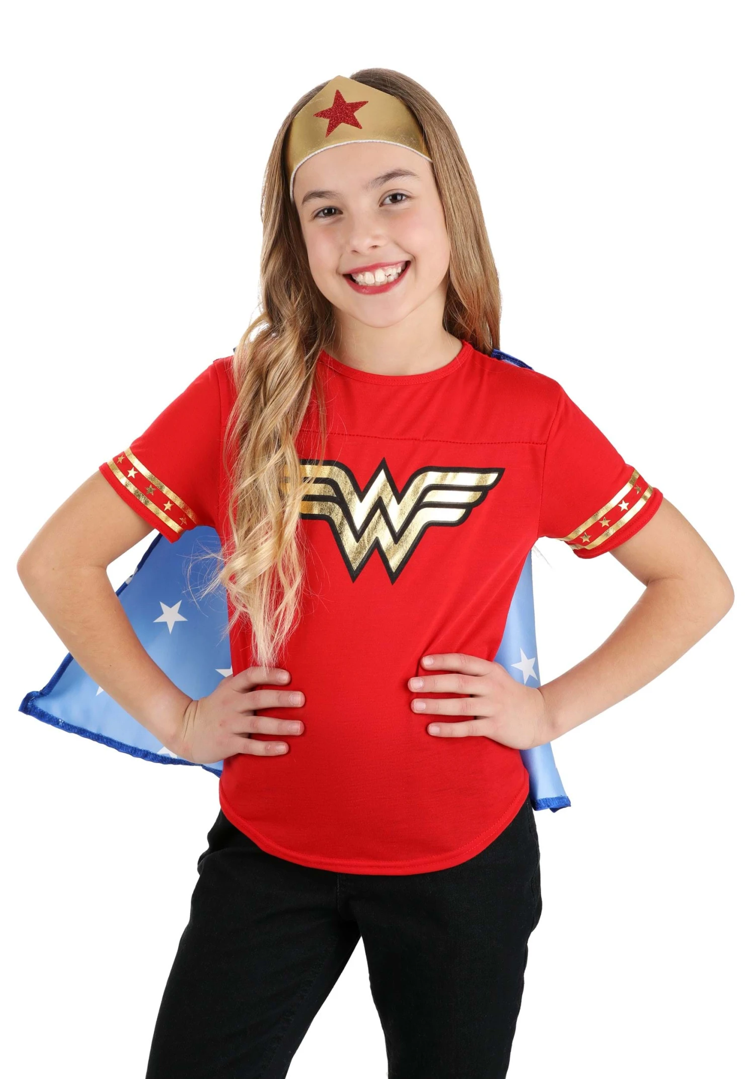 Casual Wonder Woman Costume For Kids 1 Casual Wonder Woman Costume For Kids
