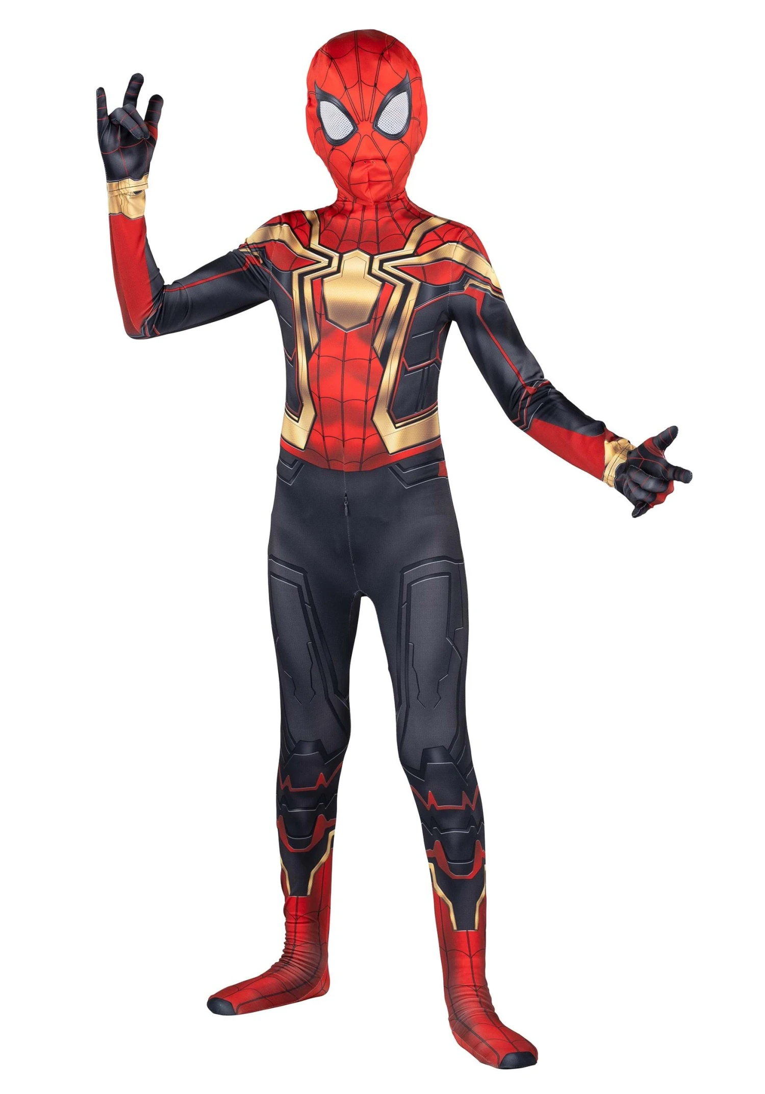 JAZWARES Classic Spider-Man Integrated Zentai Costume For Kids 2 JAZWARES Classic Spider-Man Integrated Zentai Costume For Kids - Image 2