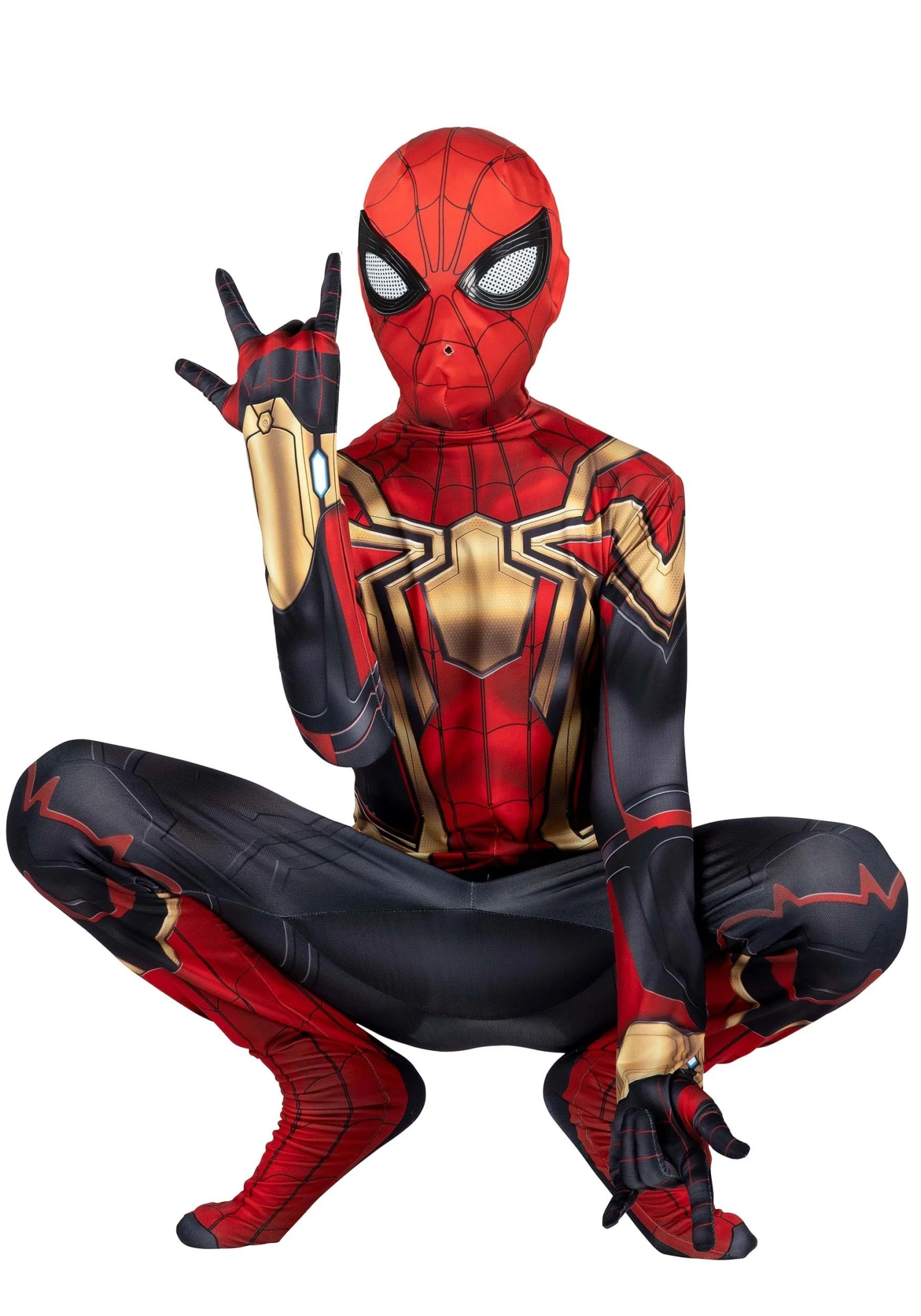 JAZWARES Classic Spider-Man Integrated Zentai Costume For Kids 1 JAZWARES Classic Spider-Man Integrated Zentai Costume For Kids