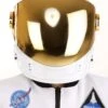 Kid's Deluxe Astronaut Cosmonaut Gold Costume Helmet