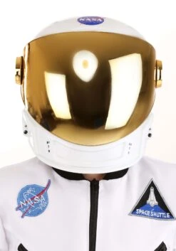 Kid's Deluxe Astronaut Cosmonaut Gold Costume Helmet