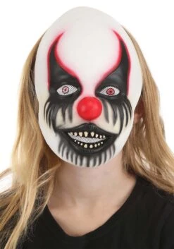 Creepy Clown Kid's Mask -Halloween Costumes Shop kids creepy clown mask alt 3
