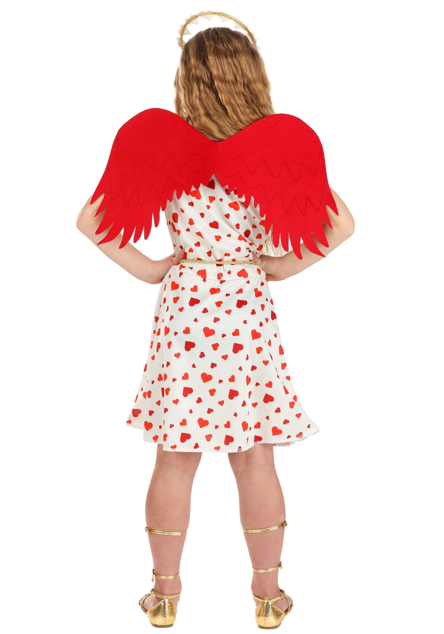 Girl's Cutie Cupid Costume Dress 5 Girl's Cutie Cupid Costume Dress - Image 5