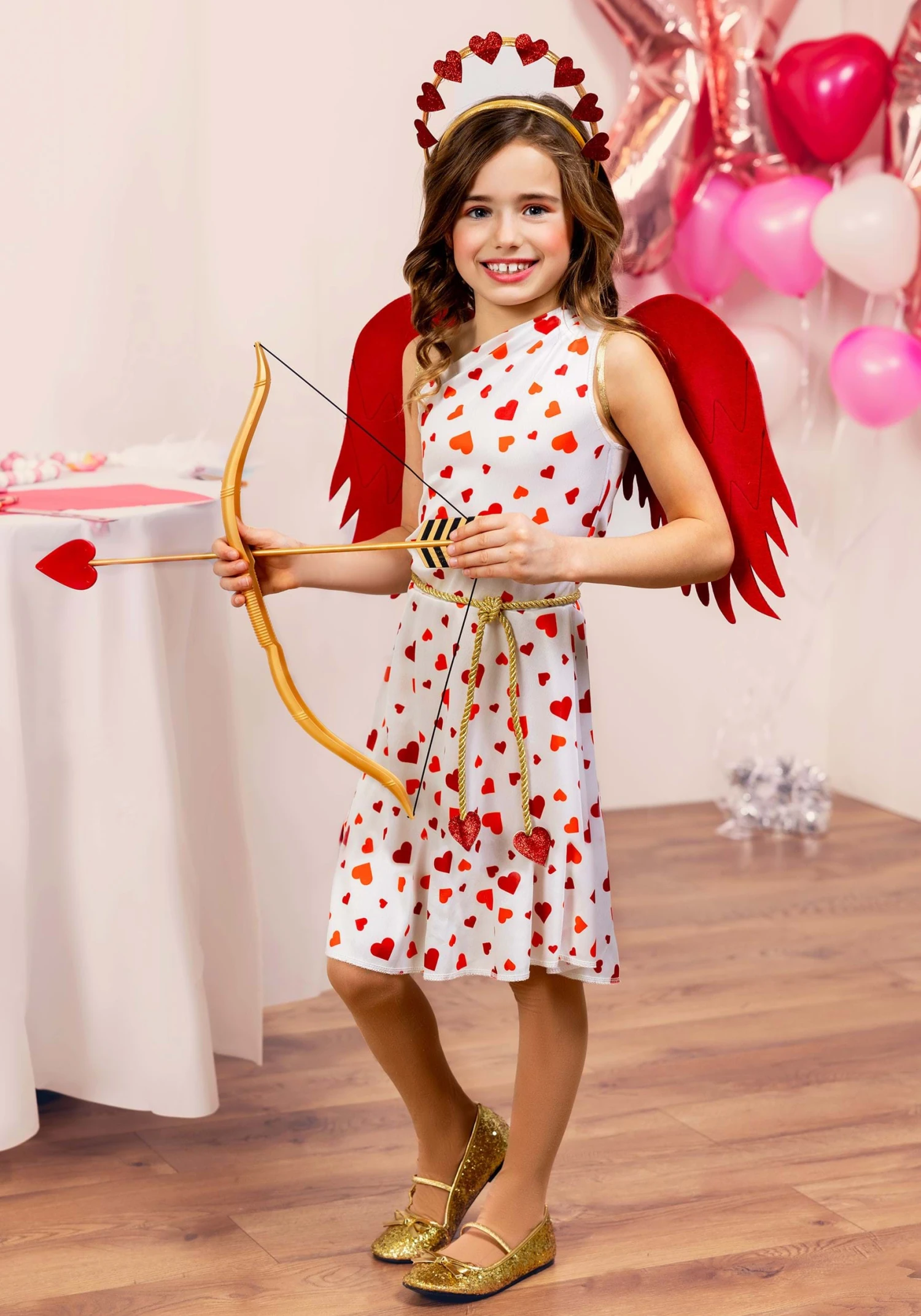 Girl's Cutie Cupid Costume Dress 1 Girl's Cutie Cupid Costume Dress