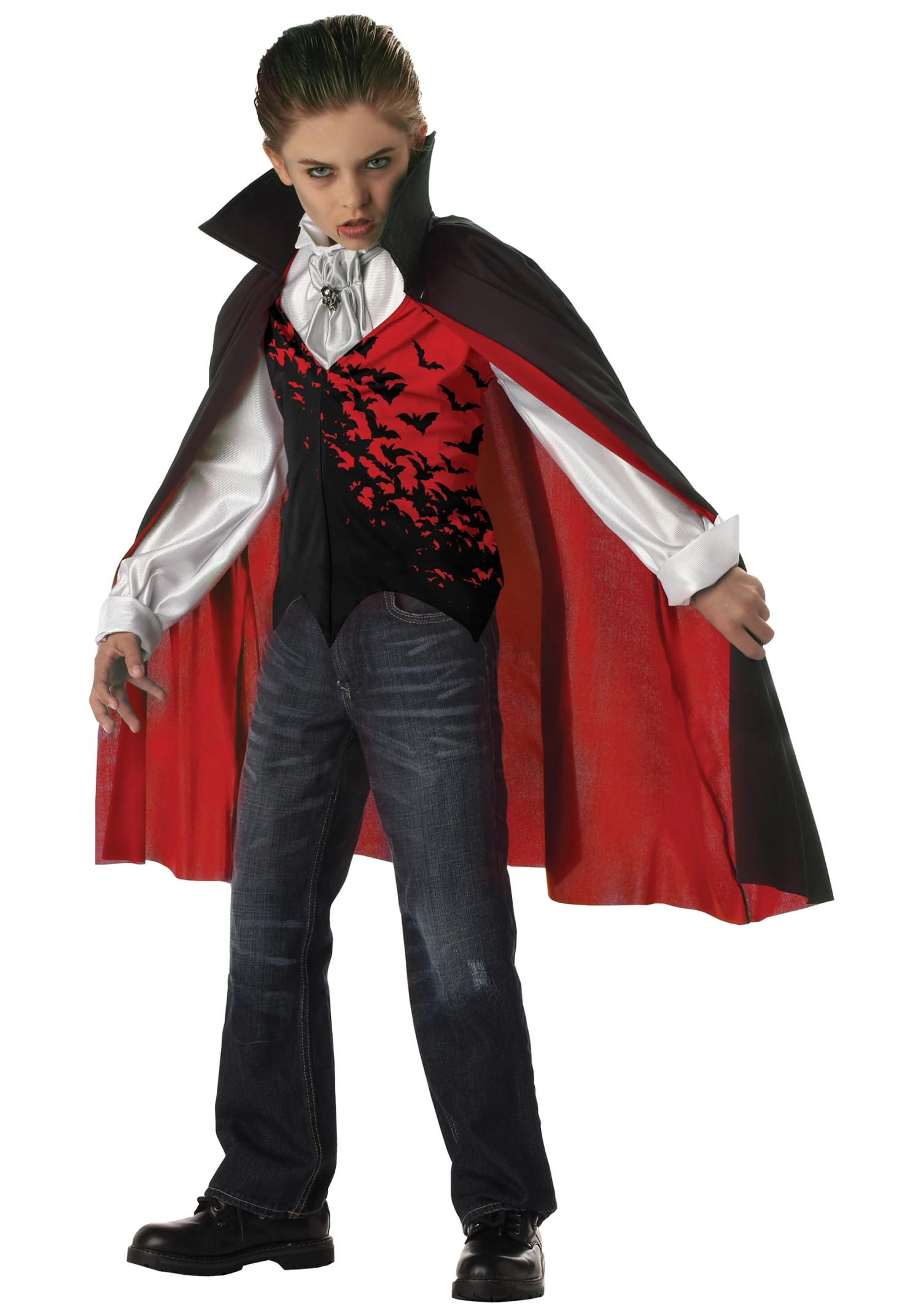 Kids Dark Vampire Costume 1 Kids Dark Vampire Costume