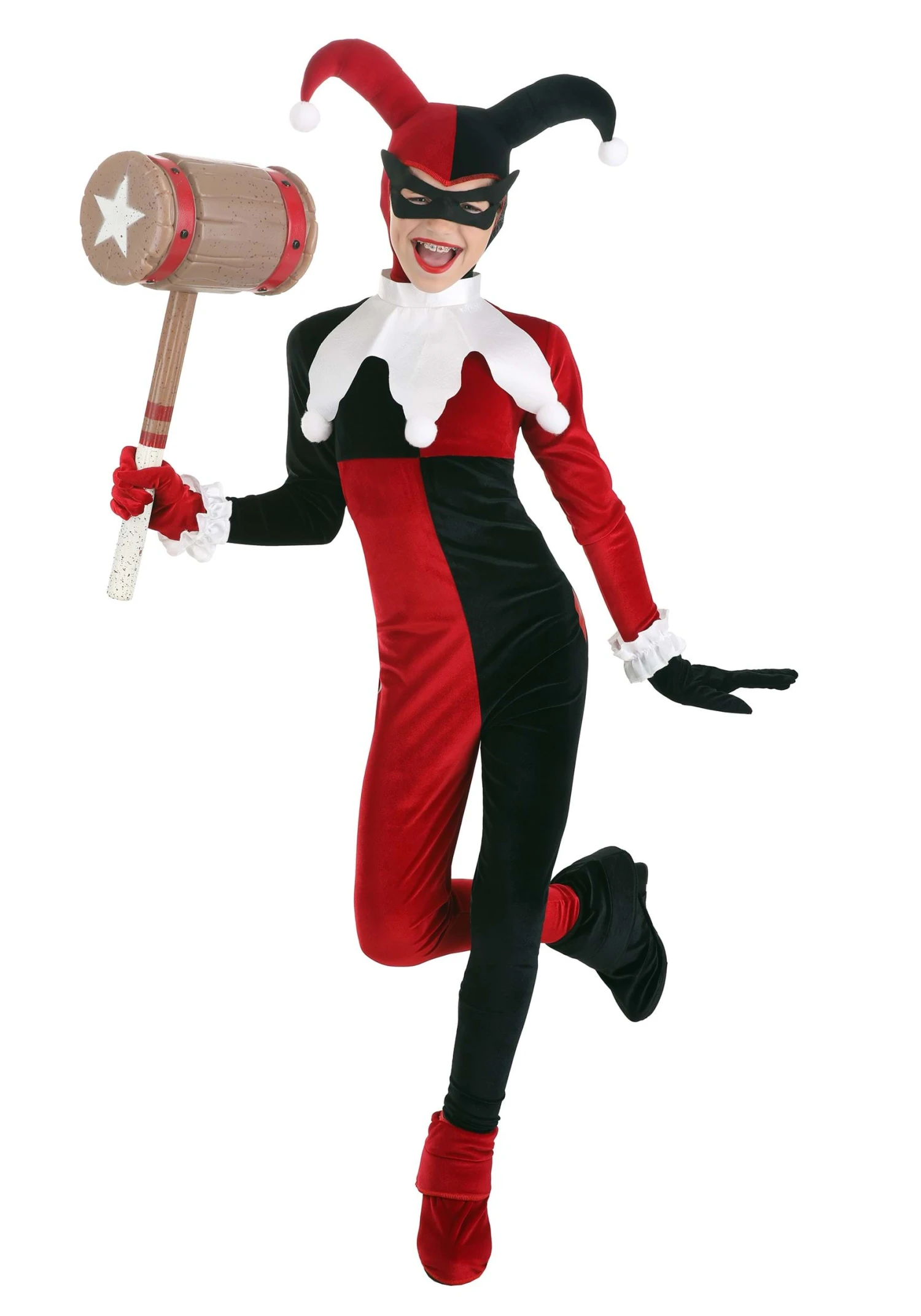Deluxe Kid's Harley Quinn Costume 1 Deluxe Kid's Harley Quinn Costume