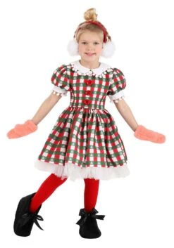 Girl's Dr. Seuss Deluxe Storybook Cindy Lou Who Toddler Costume Dress -Halloween Costumes Shop kids deluxe storybook christmas girl costume alt 4