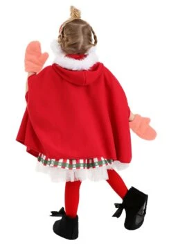 Girl's Dr. Seuss Deluxe Storybook Cindy Lou Who Toddler Costume Dress -Halloween Costumes Shop kids deluxe storybook christmas girl costume alt 5