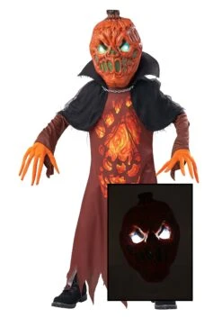 Demon Pumpkin Costume For Kids