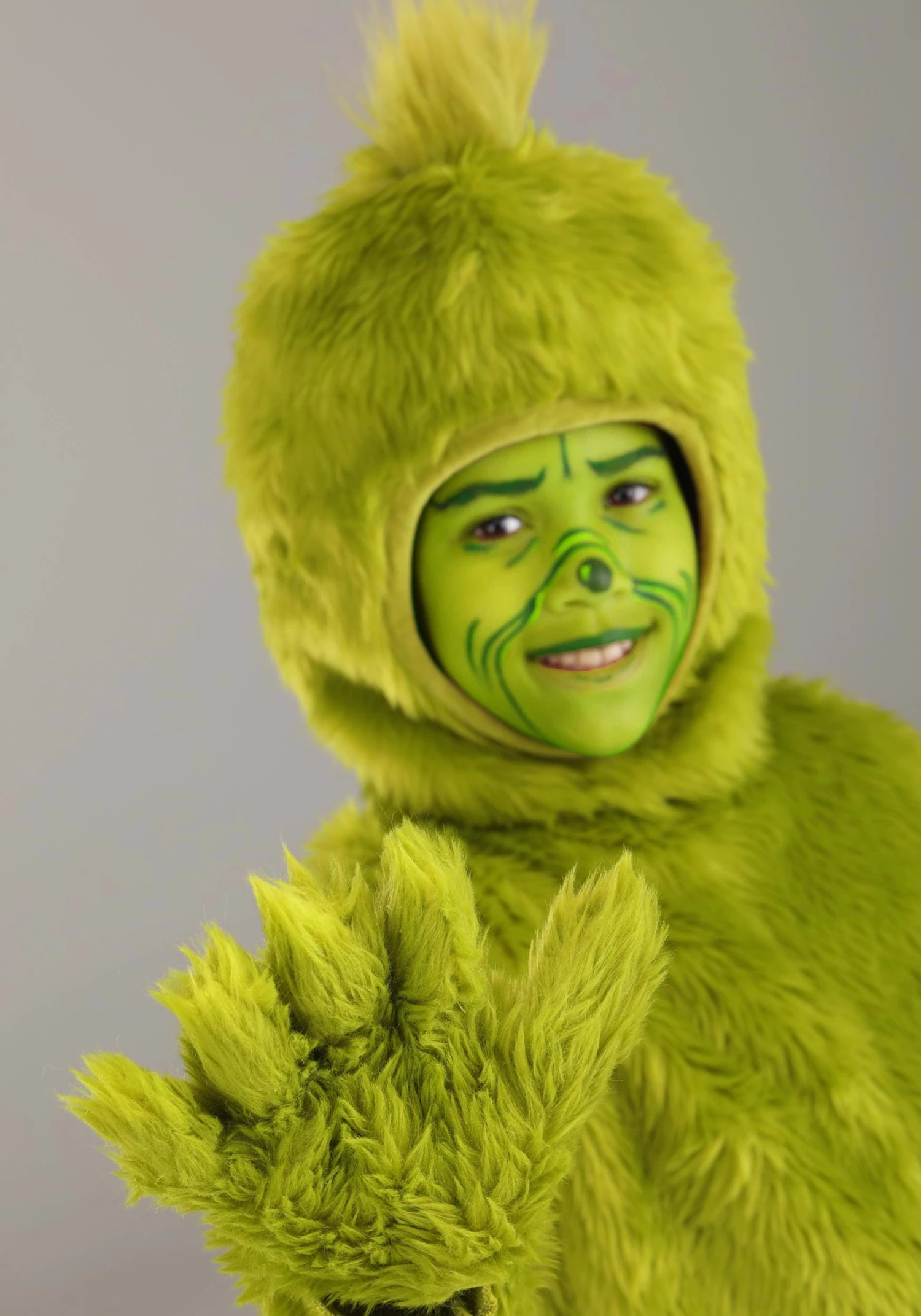 Dr. Seuss Grinch Kid's Open Face Costume 4 Dr. Seuss Grinch Kid's Open Face Costume - Image 4