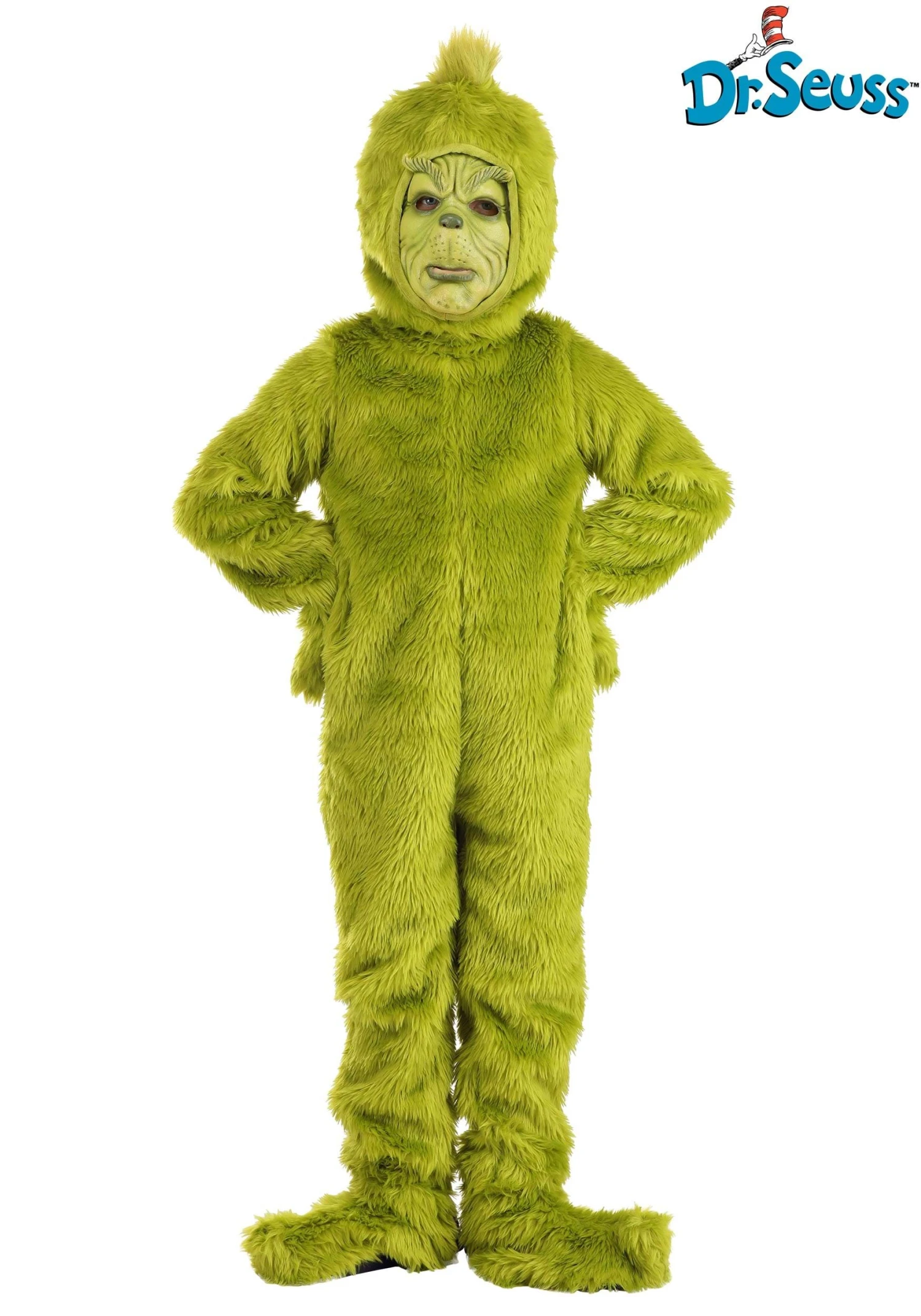 Dr. Seuss Grinch Kid's Open Face Costume 7 Dr. Seuss Grinch Kid's Open Face Costume - Image 7