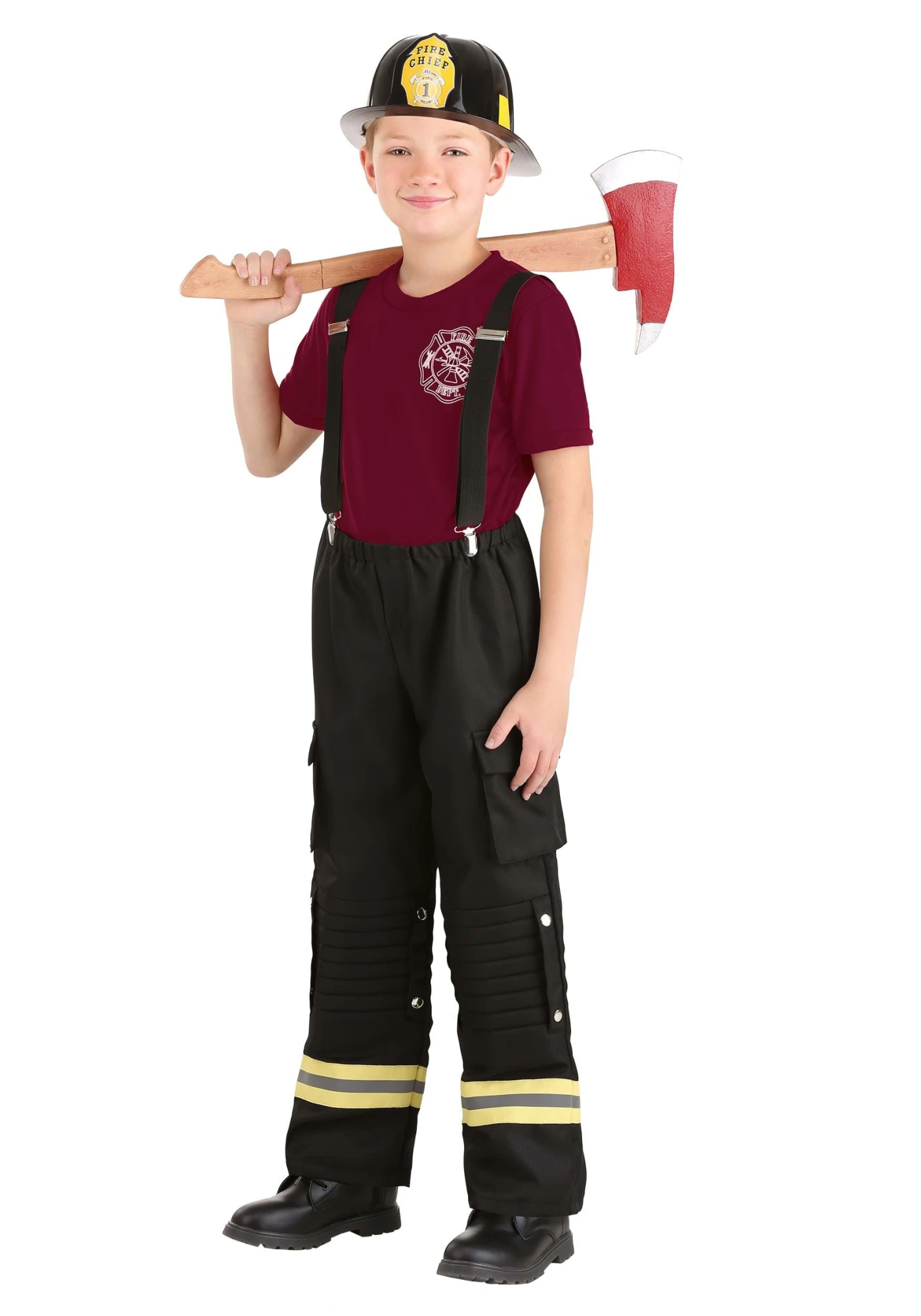 Costume Fire Captain For Kids 1 Costume Fire Captain For Kids