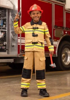 Disguise Firefighter Prestige Costume For Kids