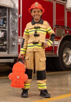 Disguise Firefighter Prestige Costume For Kids -Halloween Costumes Shop kids firefighter prestige costume alt 11