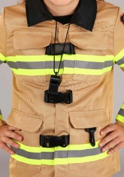 Disguise Firefighter Prestige Costume For Kids -Halloween Costumes Shop kids firefighter prestige costume alt 4