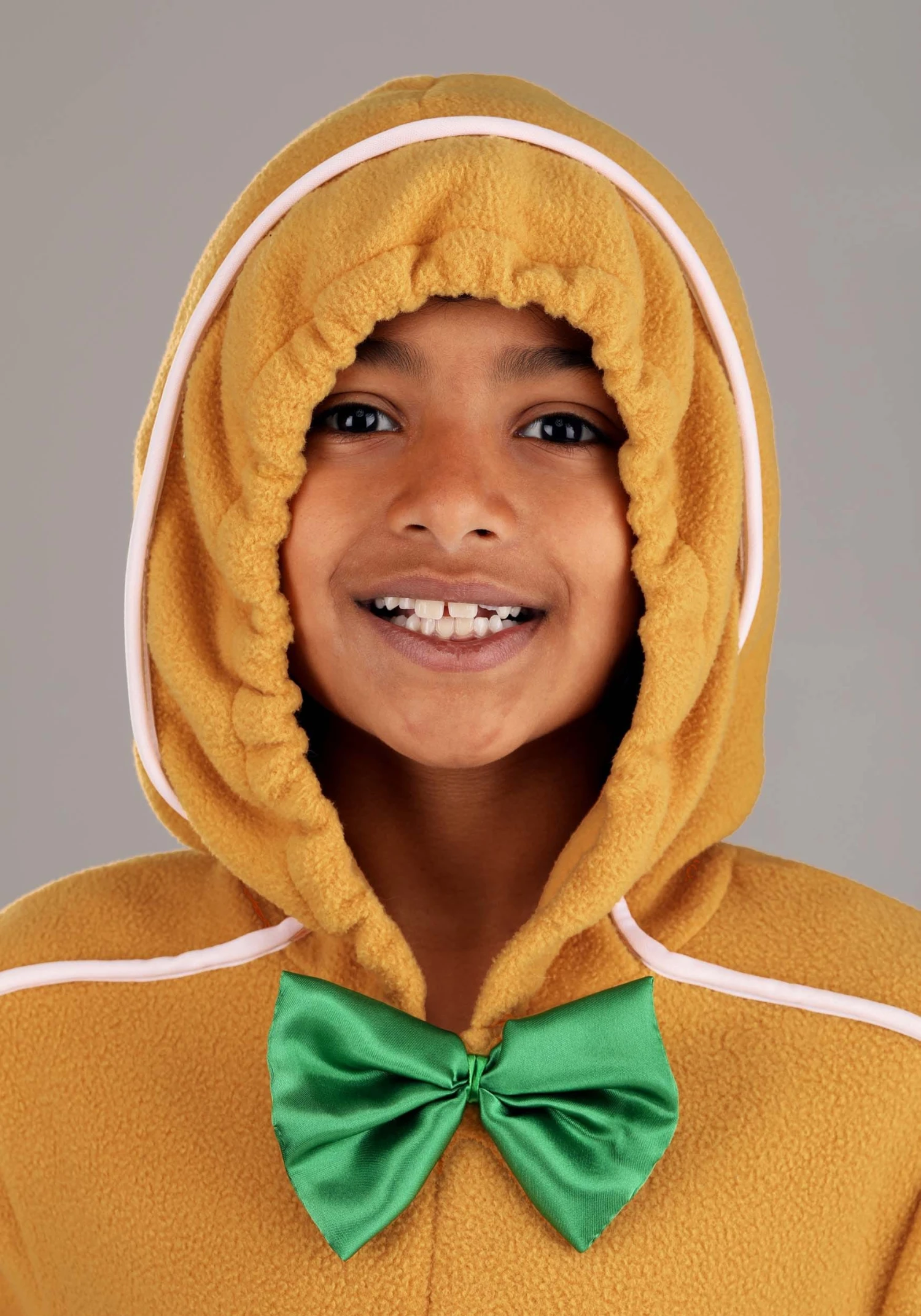Kid's Gingerbread Man Onesie Costume 3 Kid's Gingerbread Man Onesie Costume - Image 3