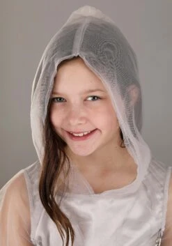 Girl's Gossamer Ghost Costume Dress -Halloween Costumes Shop kids gossamer ghost costume alt 2